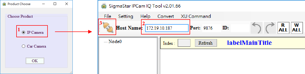 Set up IQ Tool Interface Connection