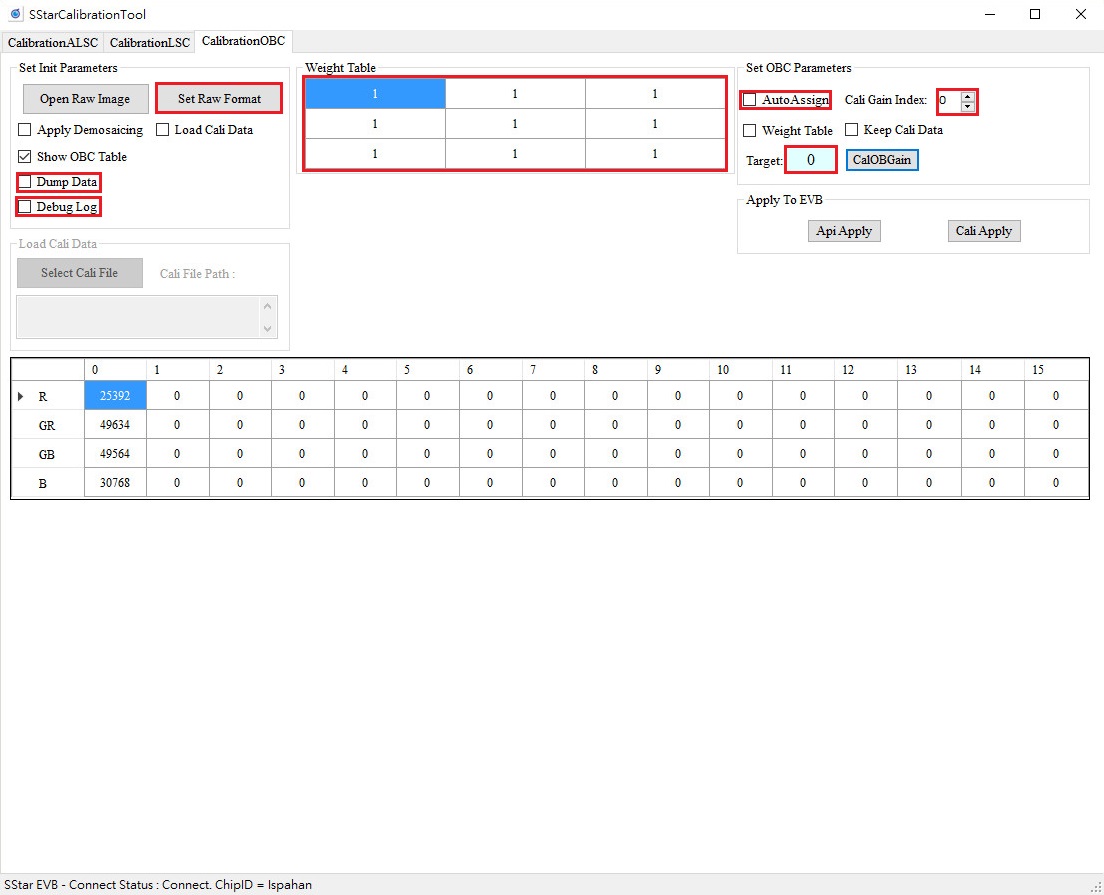 CalibrationOBC Interface