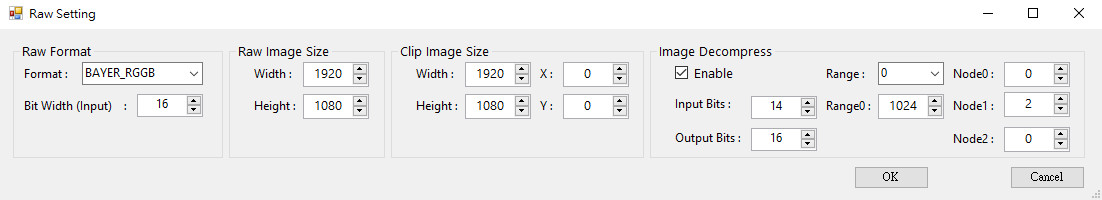 Raw Setting Interface