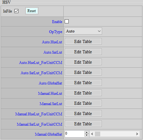HSV Adjustment Interface