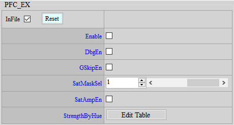 PFC_EX Adjustment Interface