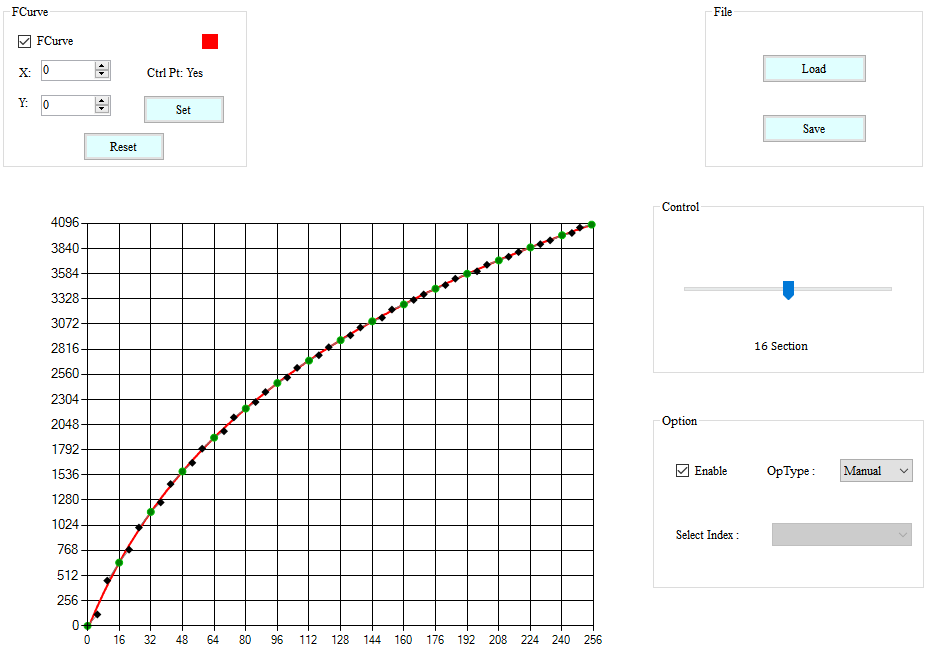 WDRCuve Adjustment Interface