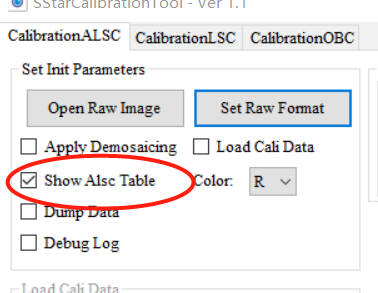 Check “Show ALSC Table”