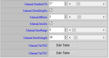 DeMosaic Adjustment Interface