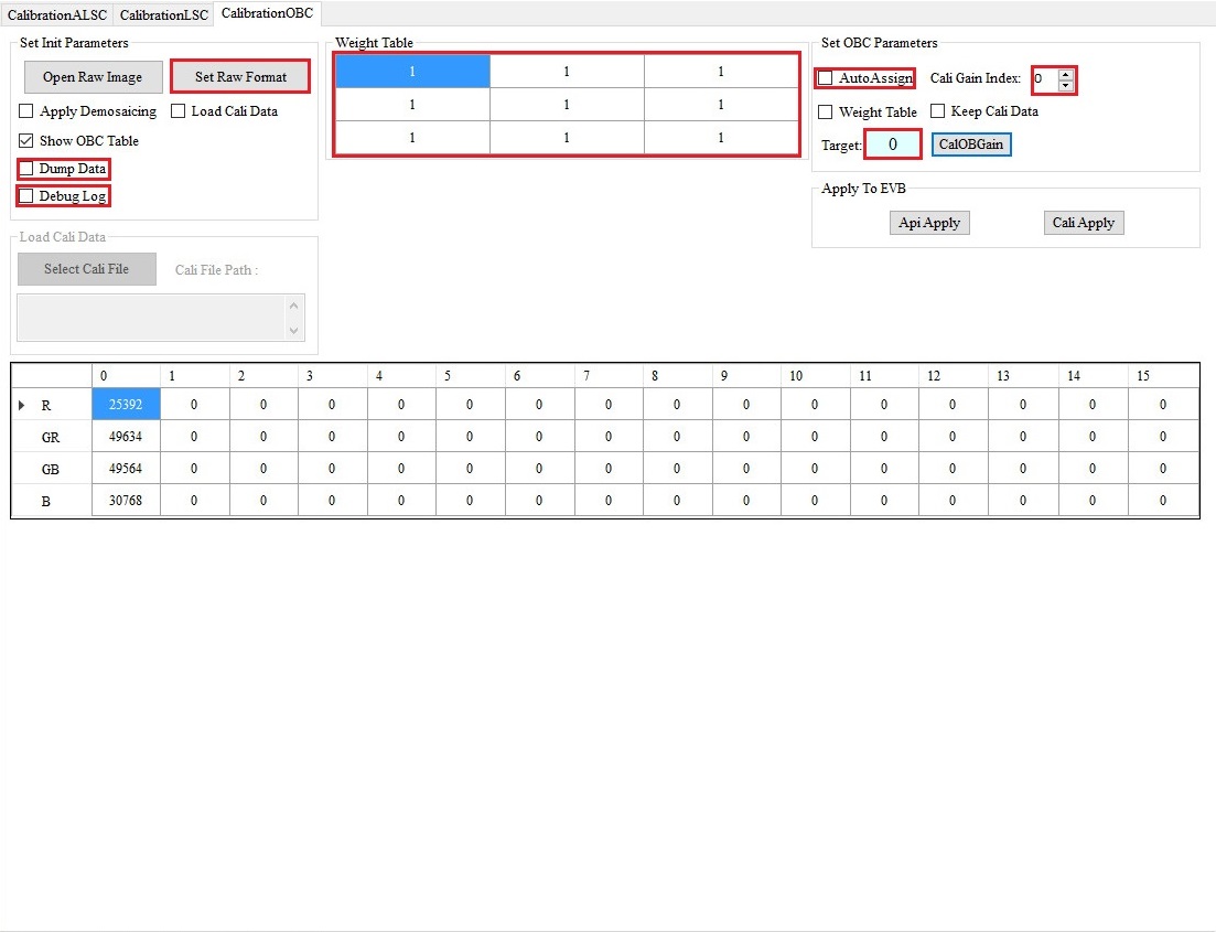 CalibrationOBC Interface