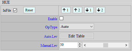 HSV Adjustment Interface