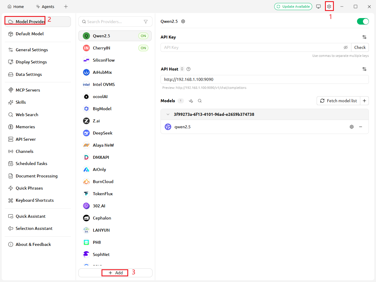 Add External Model Link 1